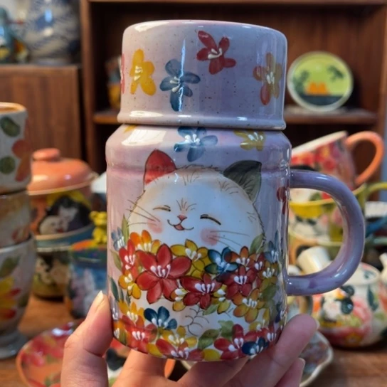 瓦当景德镇釉下手绘陶瓷。