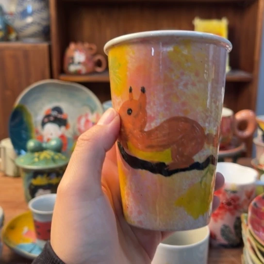 瓦当景德镇釉下手绘陶瓷