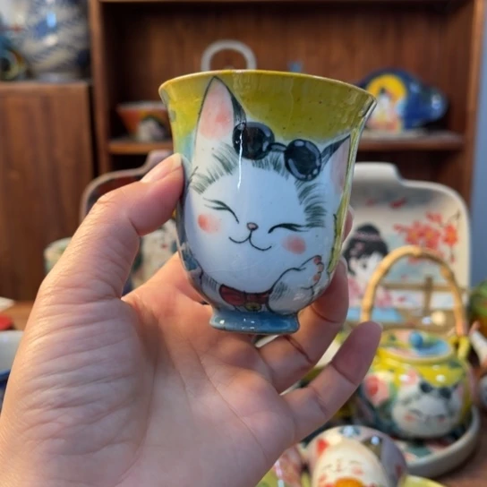 瓦当景德镇釉下手绘陶瓷。