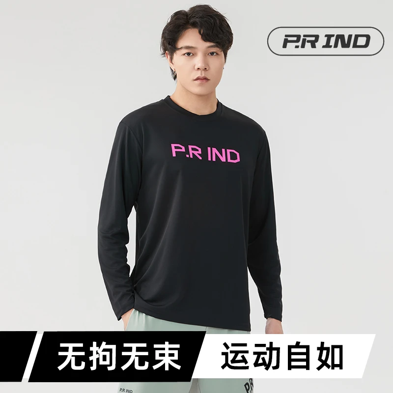 浦锐炫彩运动长袖服饰圆领套头印花长袖休闲时尚运动百搭秋季