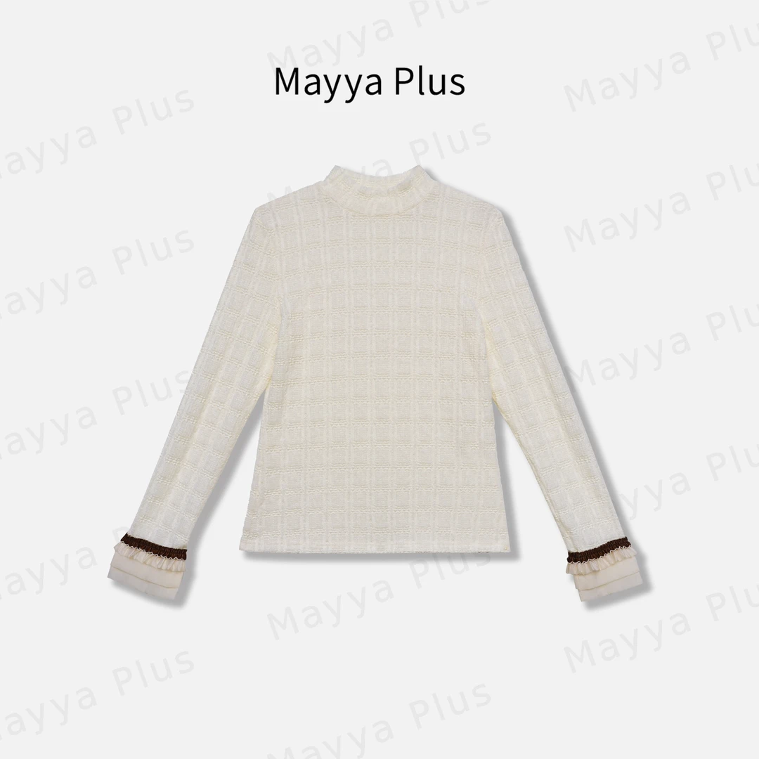 【舒芙蕾】时尚新品轻奢气质显瘦百搭款针织上衣32446388