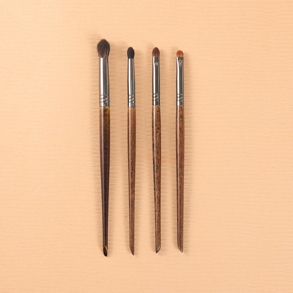 初学者4支眼影刷套刷细节刷铺色刷锥形晕染刷柔软刷毛便携化妆刷