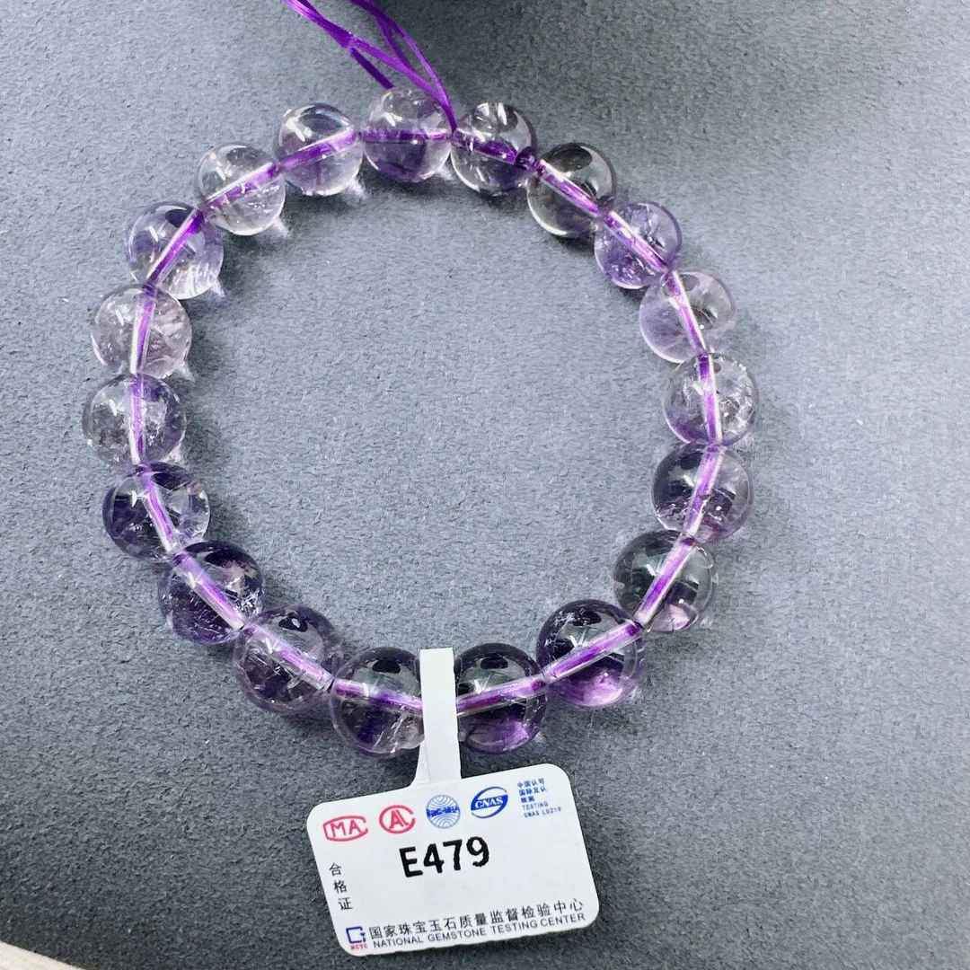 天然水晶紫超七手链E479