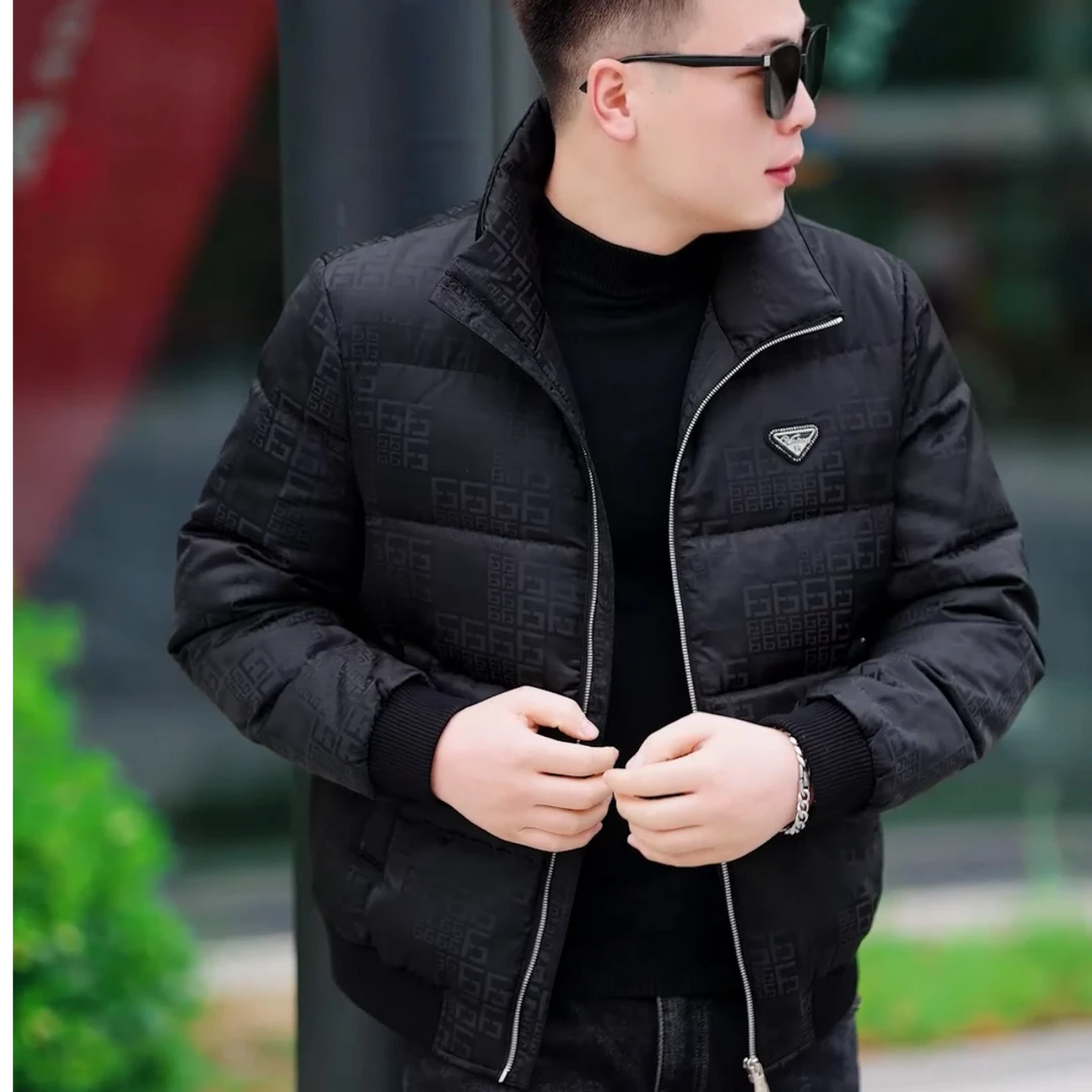 短款螺纹立领免烫保暖常规百搭韩版外套羽绒服