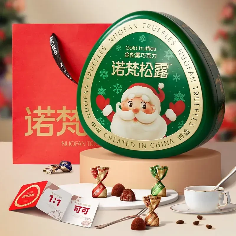 [圣诞款金松露]诺梵金松露夹心巧克力礼盒可可脂巧克力爆款推荐