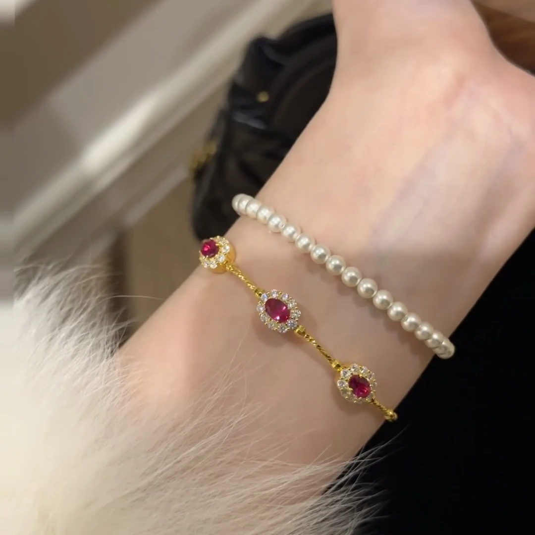 925银手链 新年红｜烈日红日·红刚刚手镯·银手链