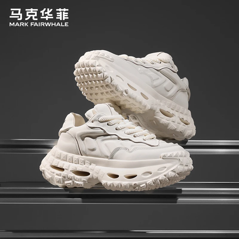 马克华菲老爹鞋男鞋夏季新款厚底运动鞋气垫板鞋休闲低帮潮鞋