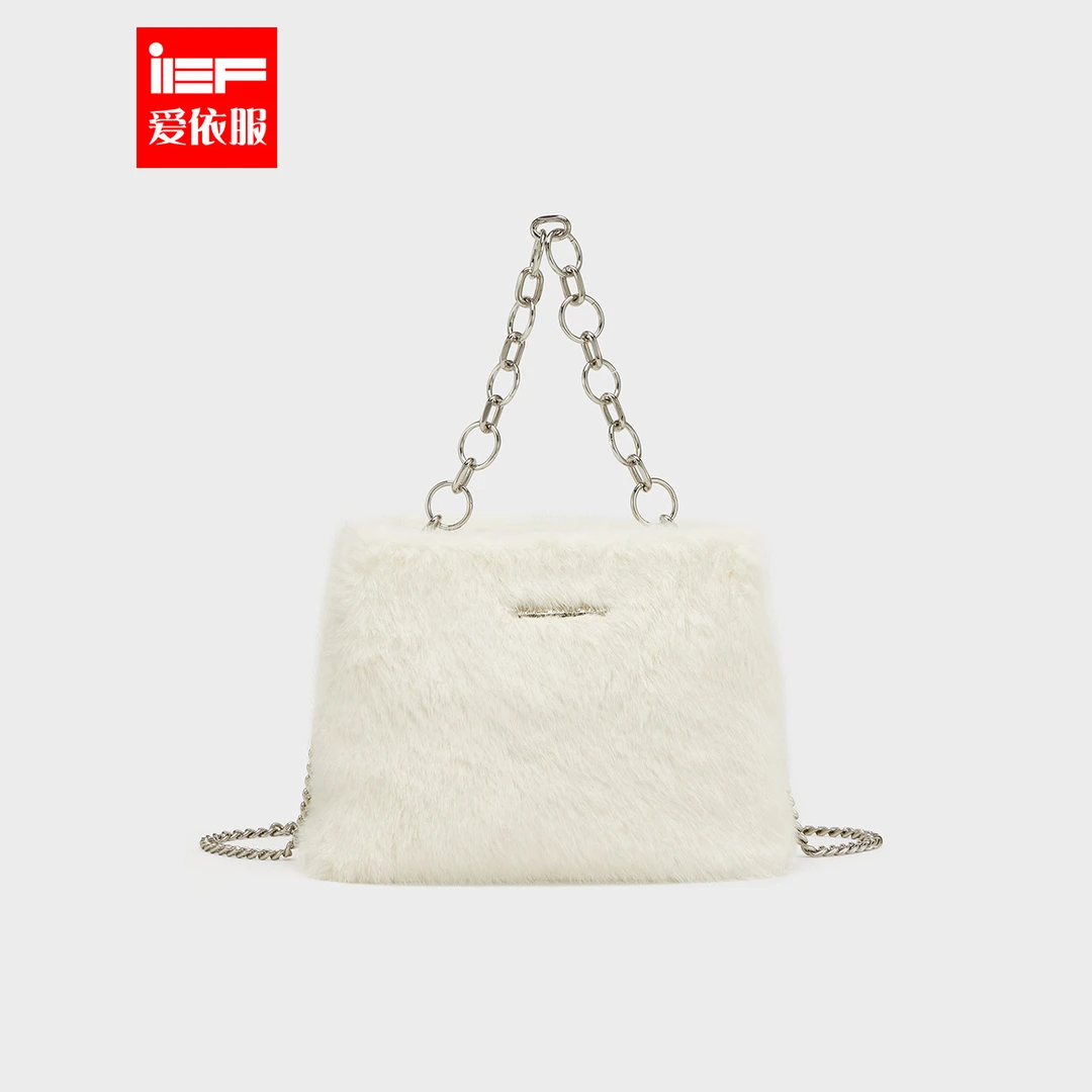 IEF/爱依服女包2023冬季新款韩版时尚网红款大容量百搭毛绒托特