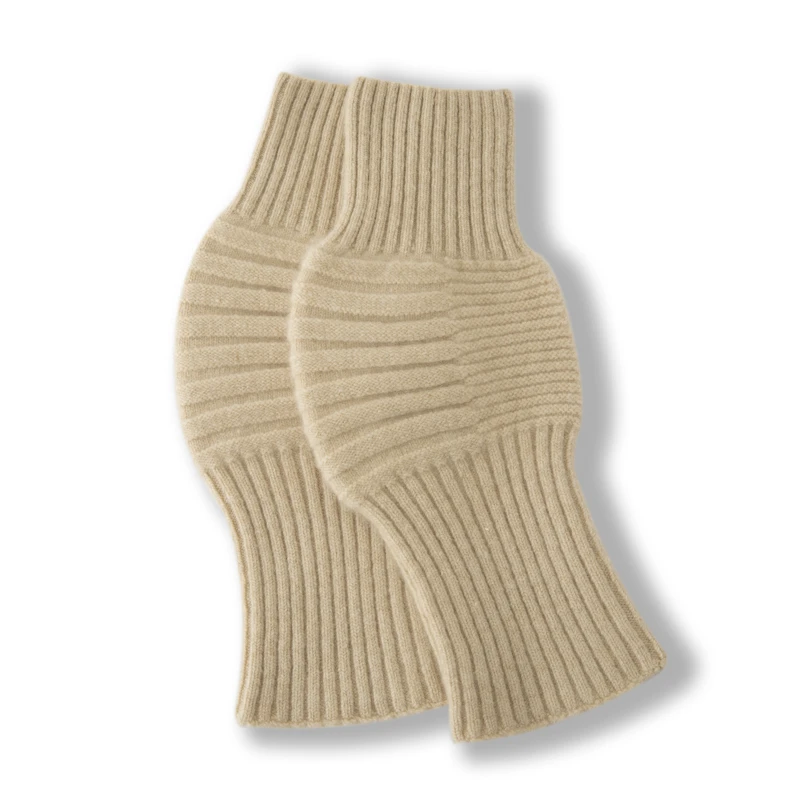 男女同款纯山羊绒加长无痕薄款加厚护膝防寒保暖护膝盖透气防滑