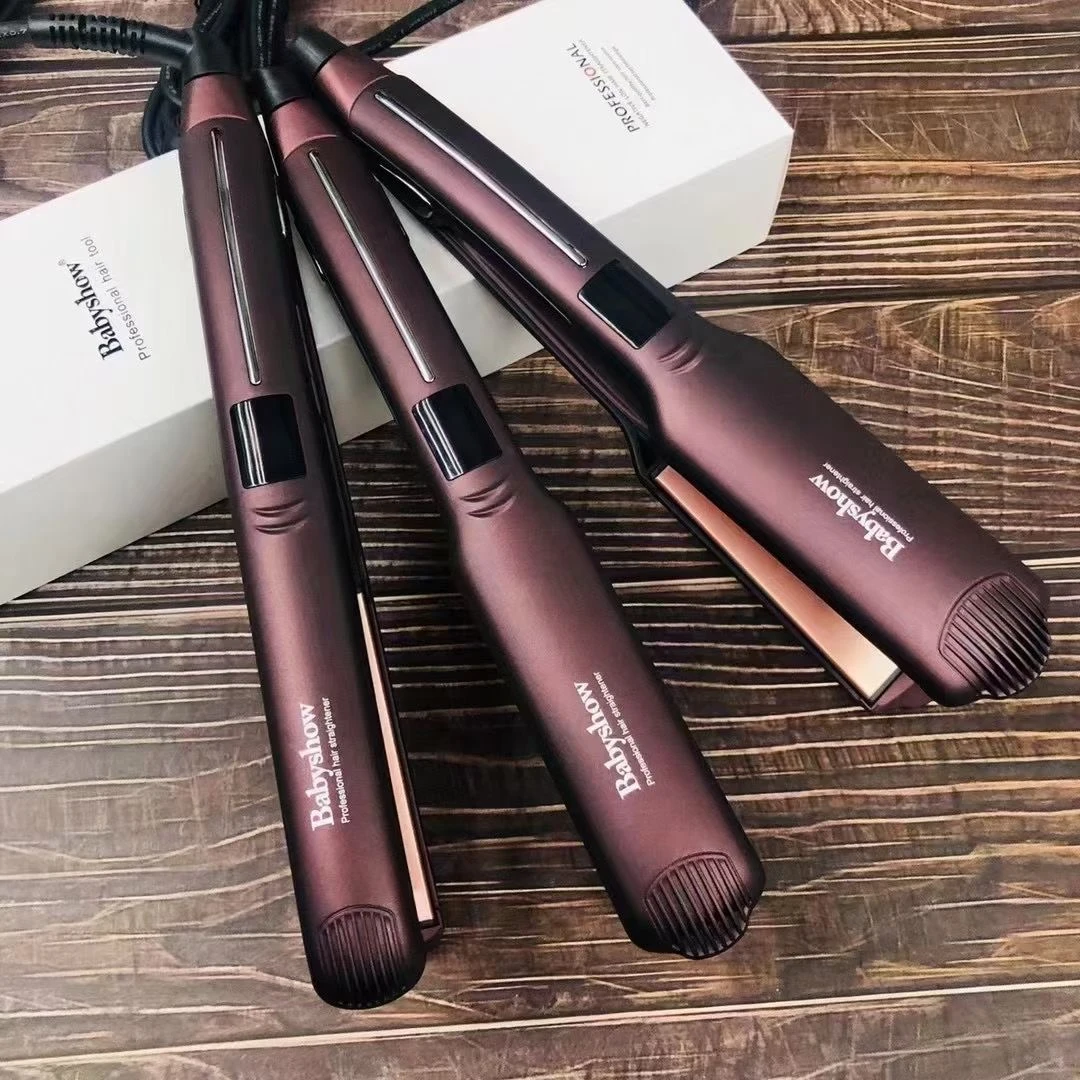 BABYSHOU咖色夹板美发店拉直夹板头发直板夹理发店专用男女造型板