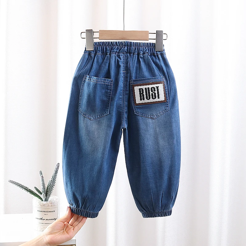 【清仓】男童夏季薄款牛仔裤防蚊裤凉凉裤