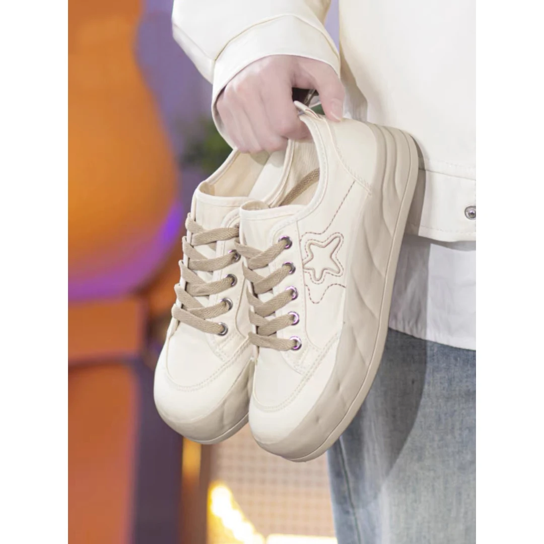 帆布鞋女软底舒适小白鞋2024新款秋季休闲运动鞋网红百搭板鞋