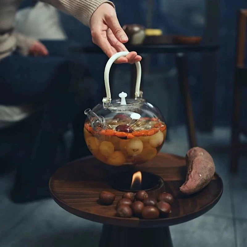 溪山原创玻璃烧水壶煮茶壶提梁壶功夫茶具纯手工煮水