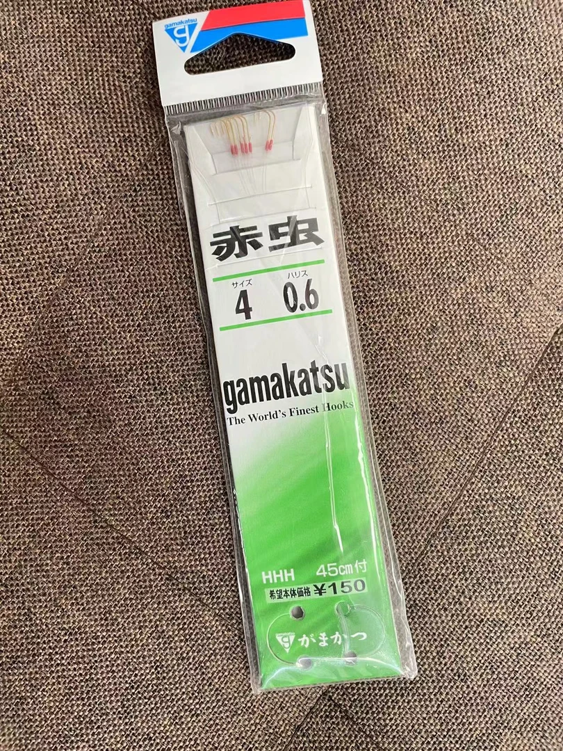 日本进口（赤虫）鱼竿子线双钩