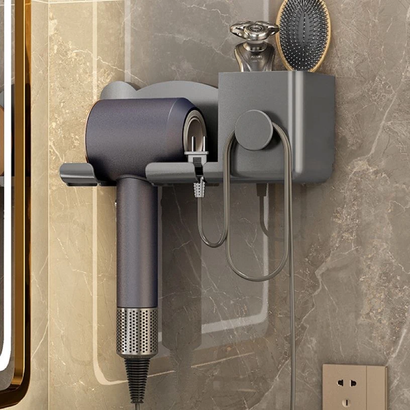 吹风机挂墙神器卫生间吸盘吹风机置物架免打孔浴室固定吹风机支架