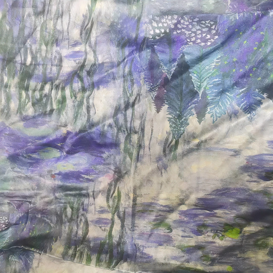 真丝桑蚕丝布料中国风蚕丝松弛感