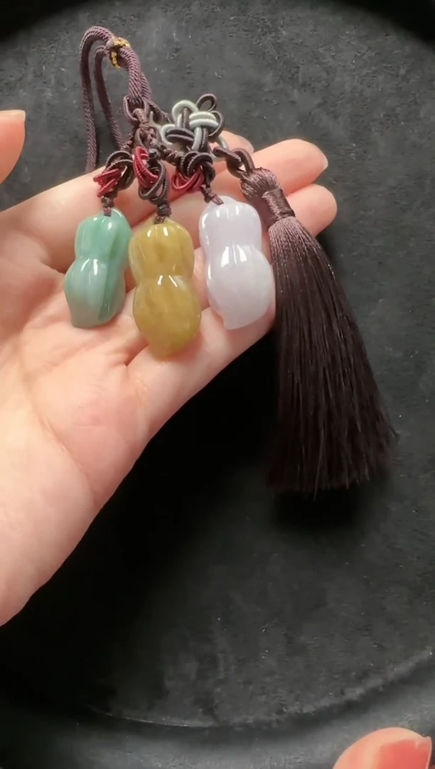 【闪购商品】翡翠挂件未镶嵌0-9花生