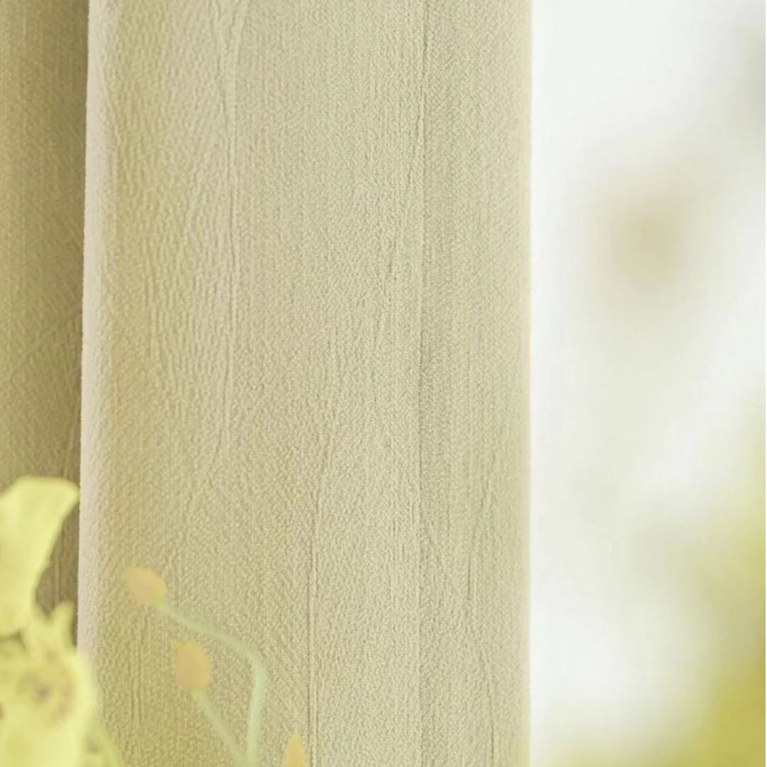 安居乐业系列 提花雪尼尔窗帘 全国上门测量上门安装 小样看面料