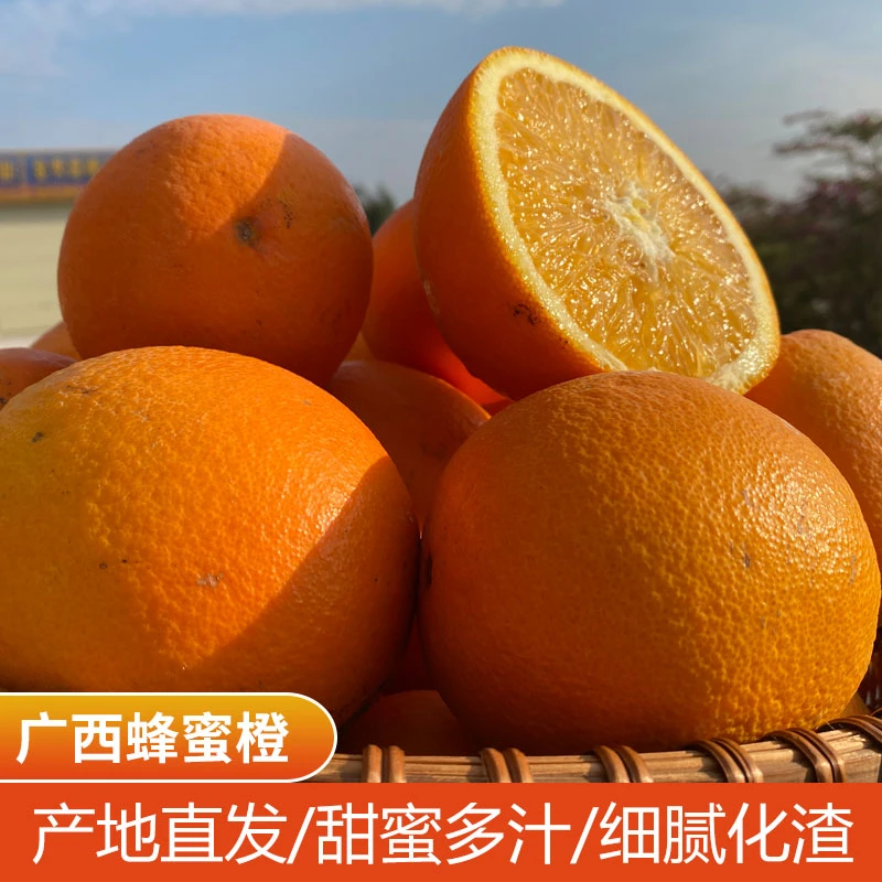 【粉丝专享】广西蜂蜜橙5斤现摘现发皮薄多汁新鲜水果蜂蜜橙
