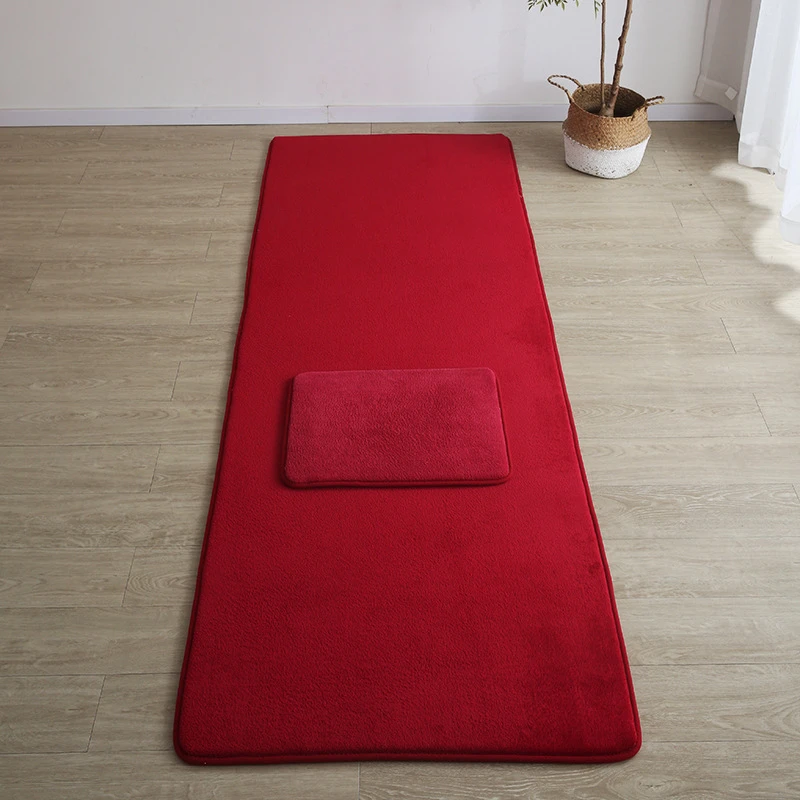 藏区包邮大拜垫四季款加厚超顺滑慢回弹隔音垫柔软纯色毛绒家用