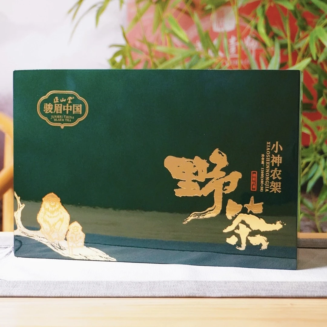 【小神农架野茶】正山堂骏眉中国品牌茶业木盒湖北红茶特级120g礼盒