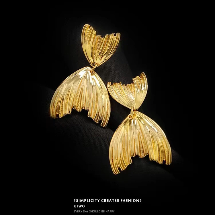 铜合金耳饰 037【鱼尾】洋气款