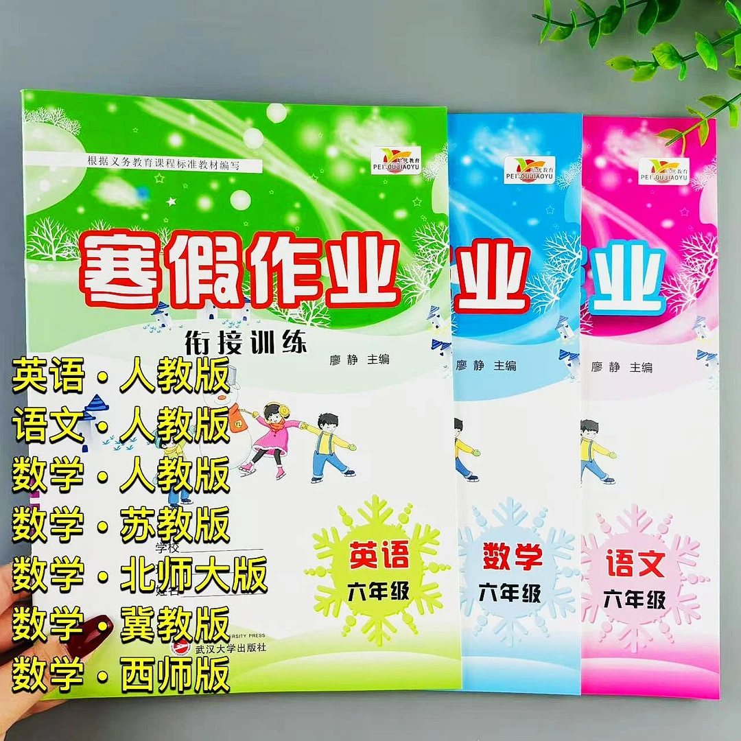 人教版英语六年级寒假作业单词短文句子判断完形填空寒假衔接训练