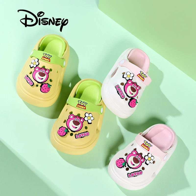 Disney/迪士尼女童夏季新款洞洞鞋宝宝拖鞋防滑耐磨软底卡通休闲