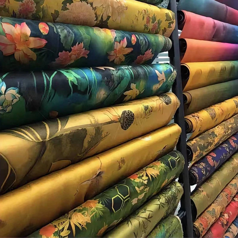 [面料]春夏款提花缎面新中式旗袍外套面料（不支持7天无理由）