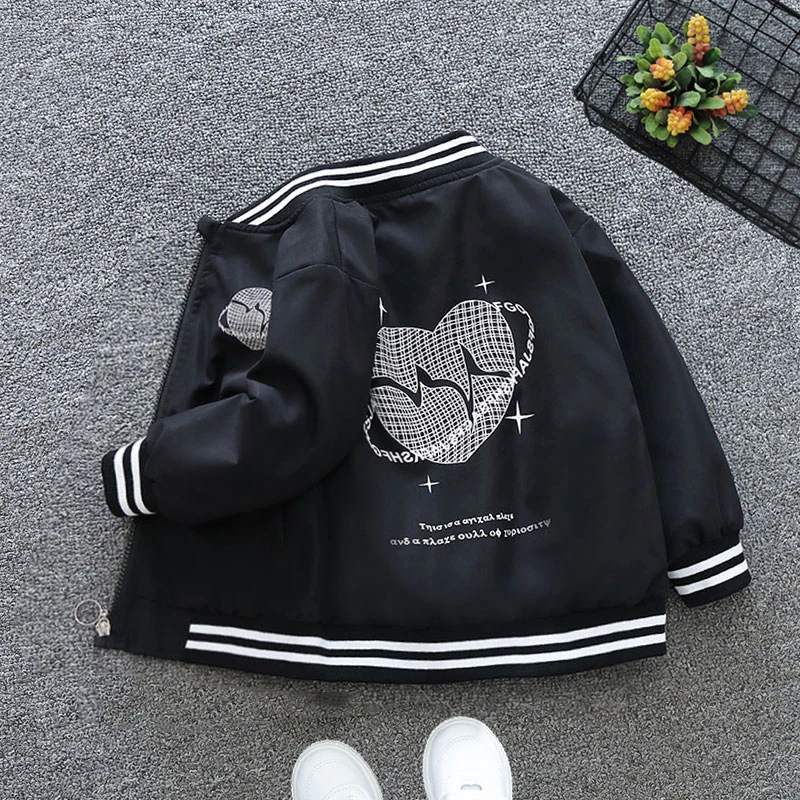 男童春秋外套2023新款秋装中大童连帽运动衣服儿童女童洋气上衣潮