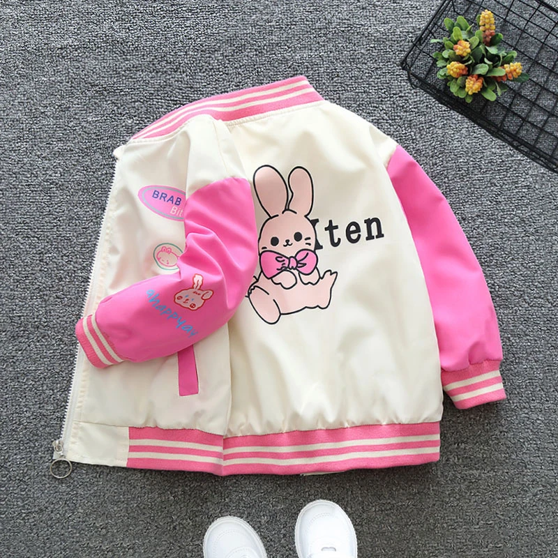 男女童秋装外套棒球服2025新款洋气时髦衣服儿童春秋季痞帅上衣潮