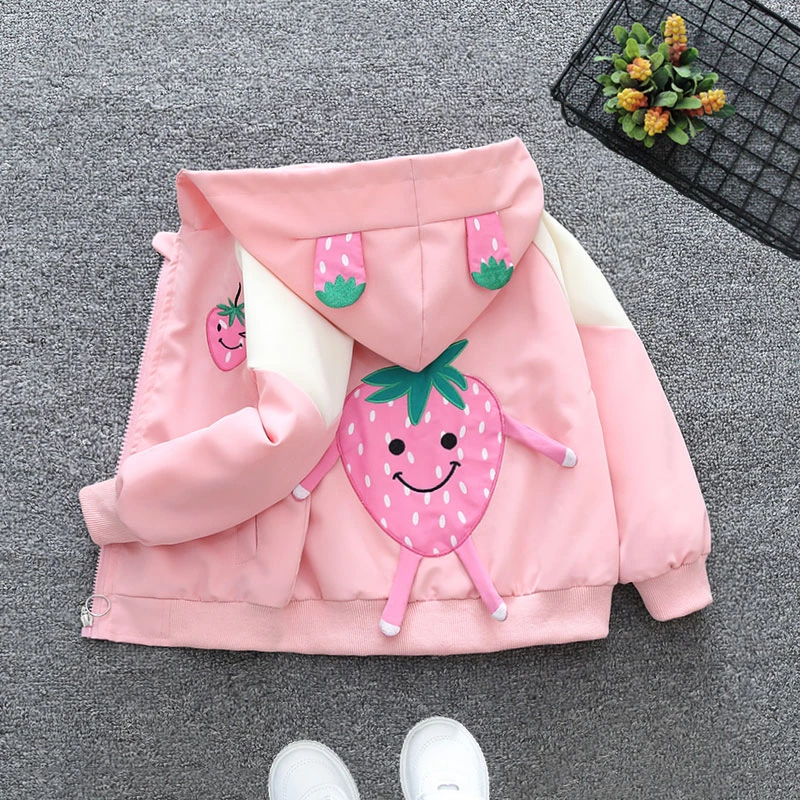 女童外套春秋款2025新款洋气儿童秋装小男孩冲锋风衣连帽夹克韩版