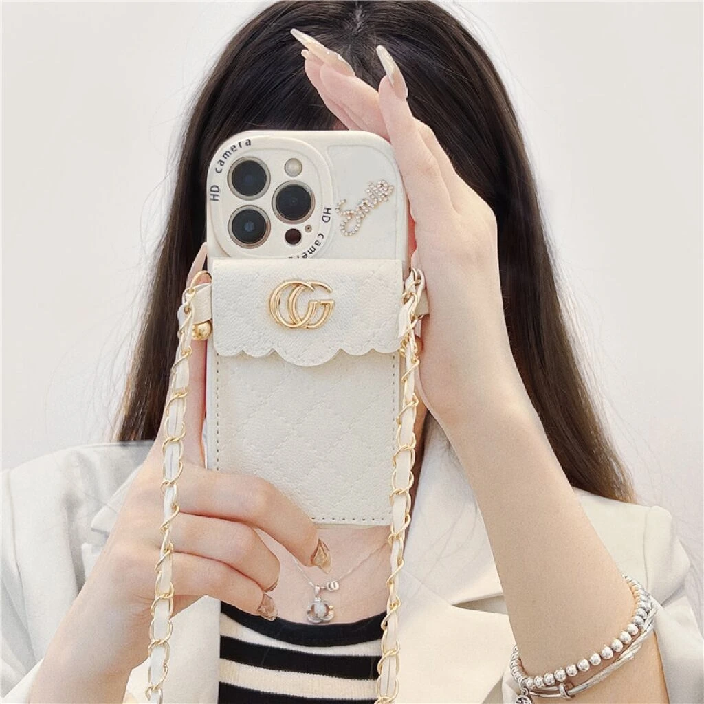 适用苹果14斜挎包手机壳华为荣耀OPPOVIVO新款iphone13网红创意女