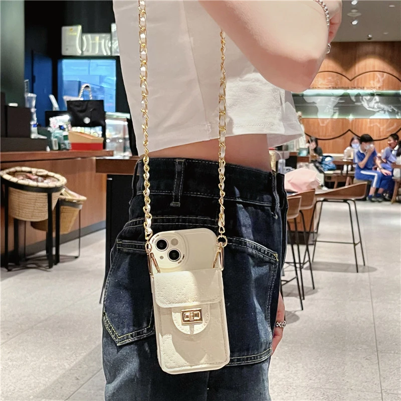 苹果14手机壳斜挎绳包华为荣耀OPPOVIVO新款iphone13网红防摔小米