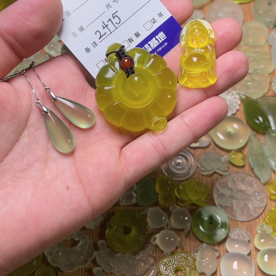 【闪购商品】蛇纹石玉吊坠 耳坠 包挂未镶嵌y*a