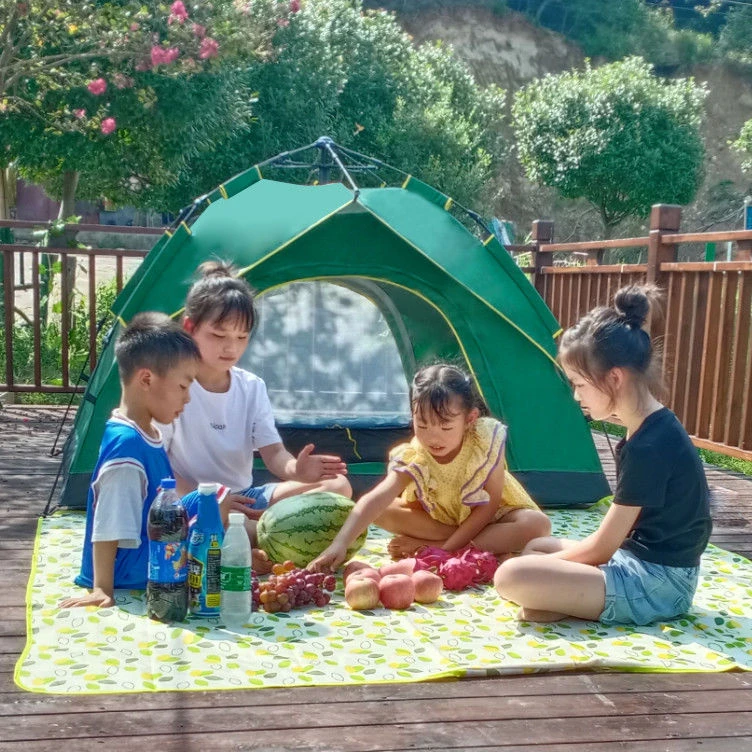 防水速开折叠遮阳便携式液压防虫帐篷户外露营防雨帐篷防雨加厚