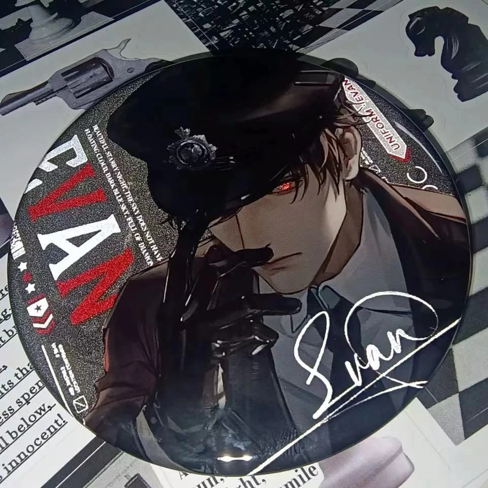 光与夜之恋制服系列同人陆沉查理苏萧逸齐司礼双闪徽章反光吧唧