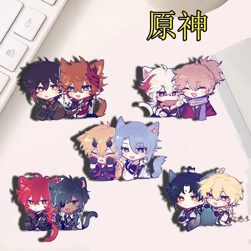 原神周边胸针友枫魈空枭羽凌托公钟cp微章学生挂件饰品游戏周边