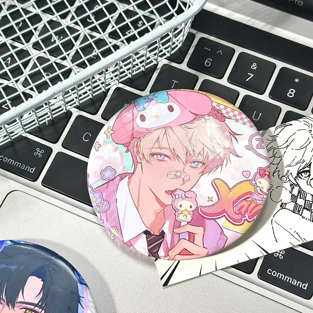 恋与深空三丽鸥联名系列游戏周边吧唧沈星回黎深祁煜同人吧唧徽章