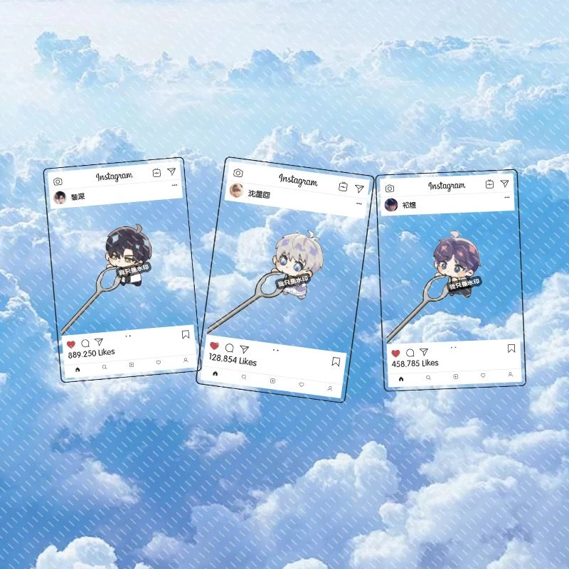 恋与深空周边合影干饭沈星回黎深祁煜打卡亚克力网红ins风格礼物