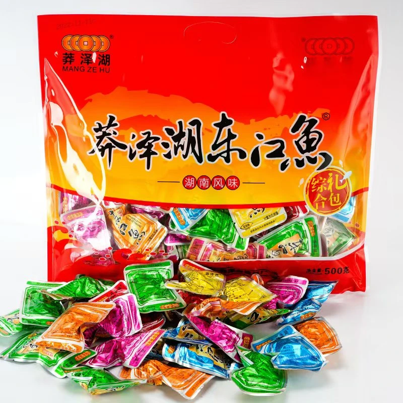 莽泽湖东江鱼牌大礼包500g湖南特产送礼鱼仔鱼块混合口味即食麻辣