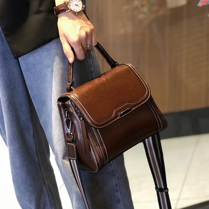 女包斜挎包包女士2023新款潮感时尚2022手提单肩包大容量牛皮百搭
