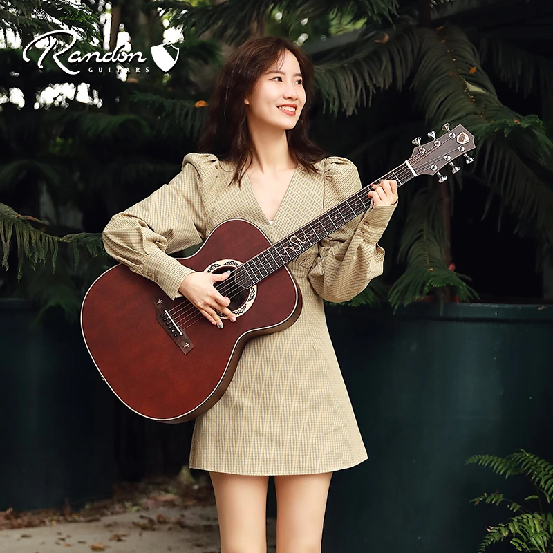 Randon蓝盾中世纪入门进阶民谣吉他木吉他面单初学正品专业品牌
