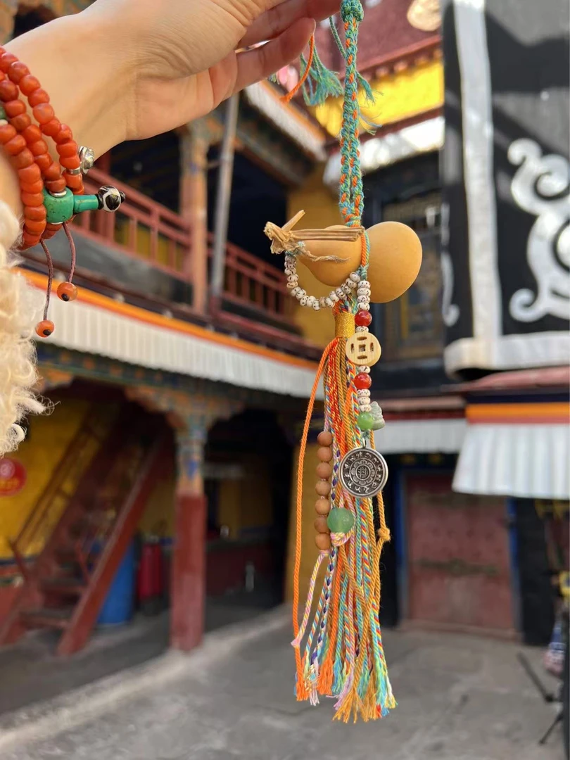 西藏手工葫芦车挂简约文玩艺术拉萨直发多样性随机发货以实物为准