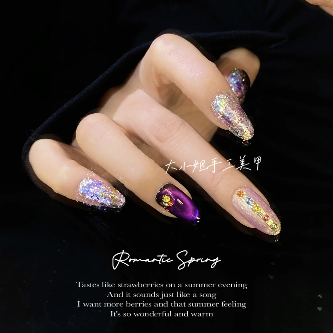 【普罗旺斯】424大小姐 高端手工穿戴甲10片