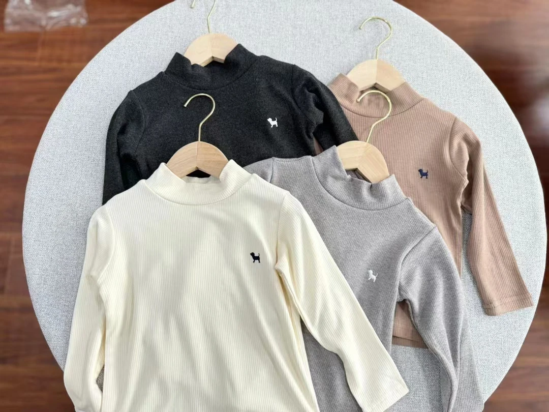 韩单 冬季加绒高领纯色打底衫