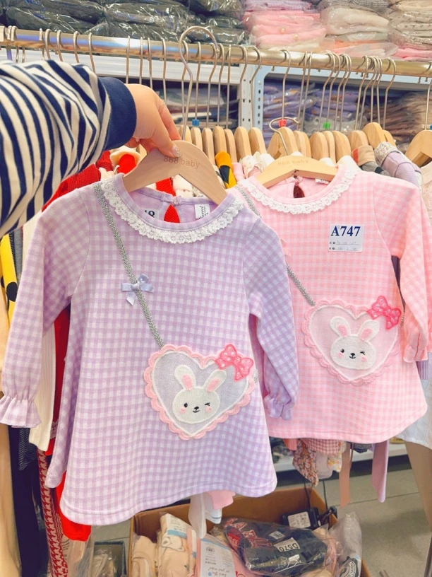 韩单 小兔子弹力 短款连衣裙女童