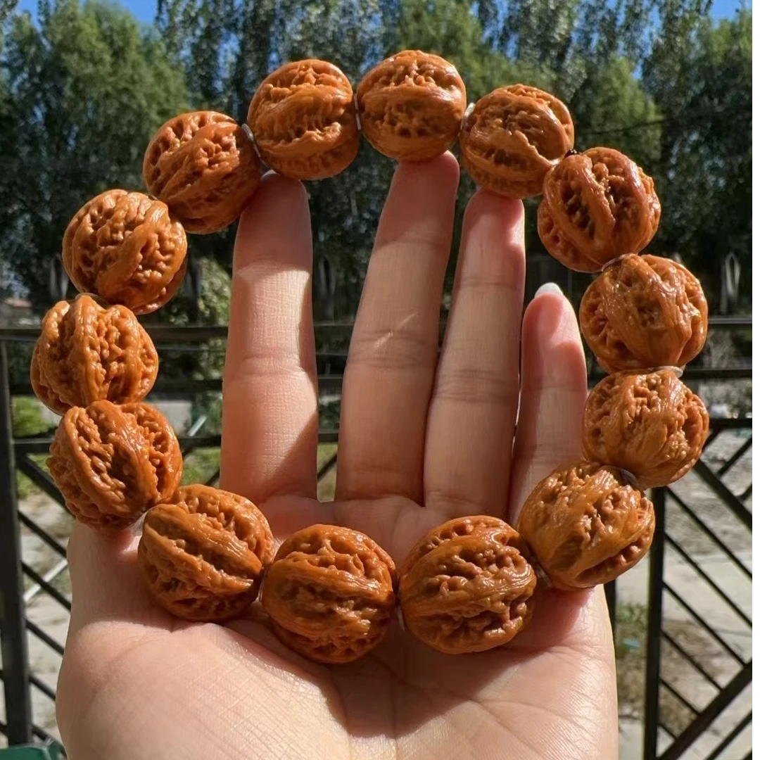 精品京八棱23左右文玩核桃手串099