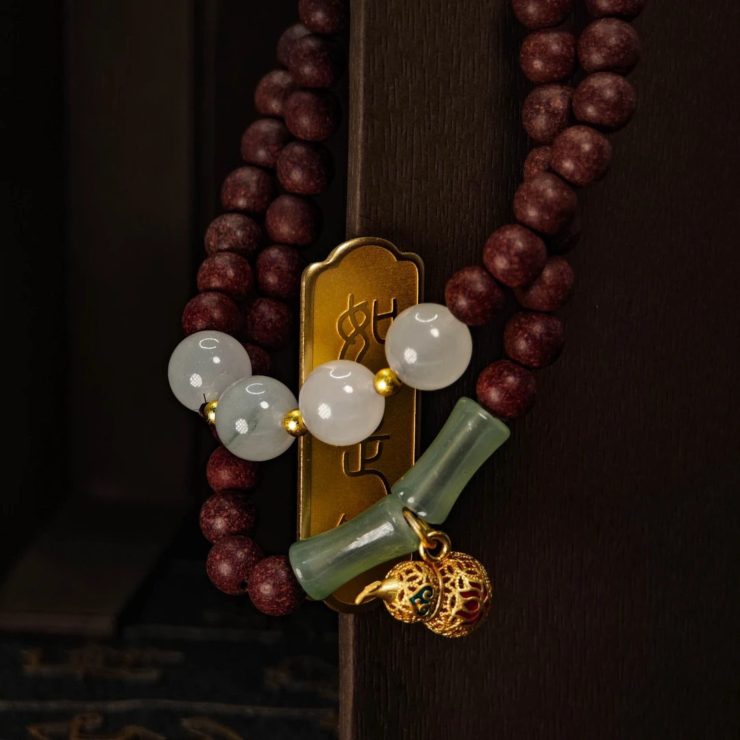 【洛神玫瑰】福禄双全合香珠0.6mm双圈手持手串