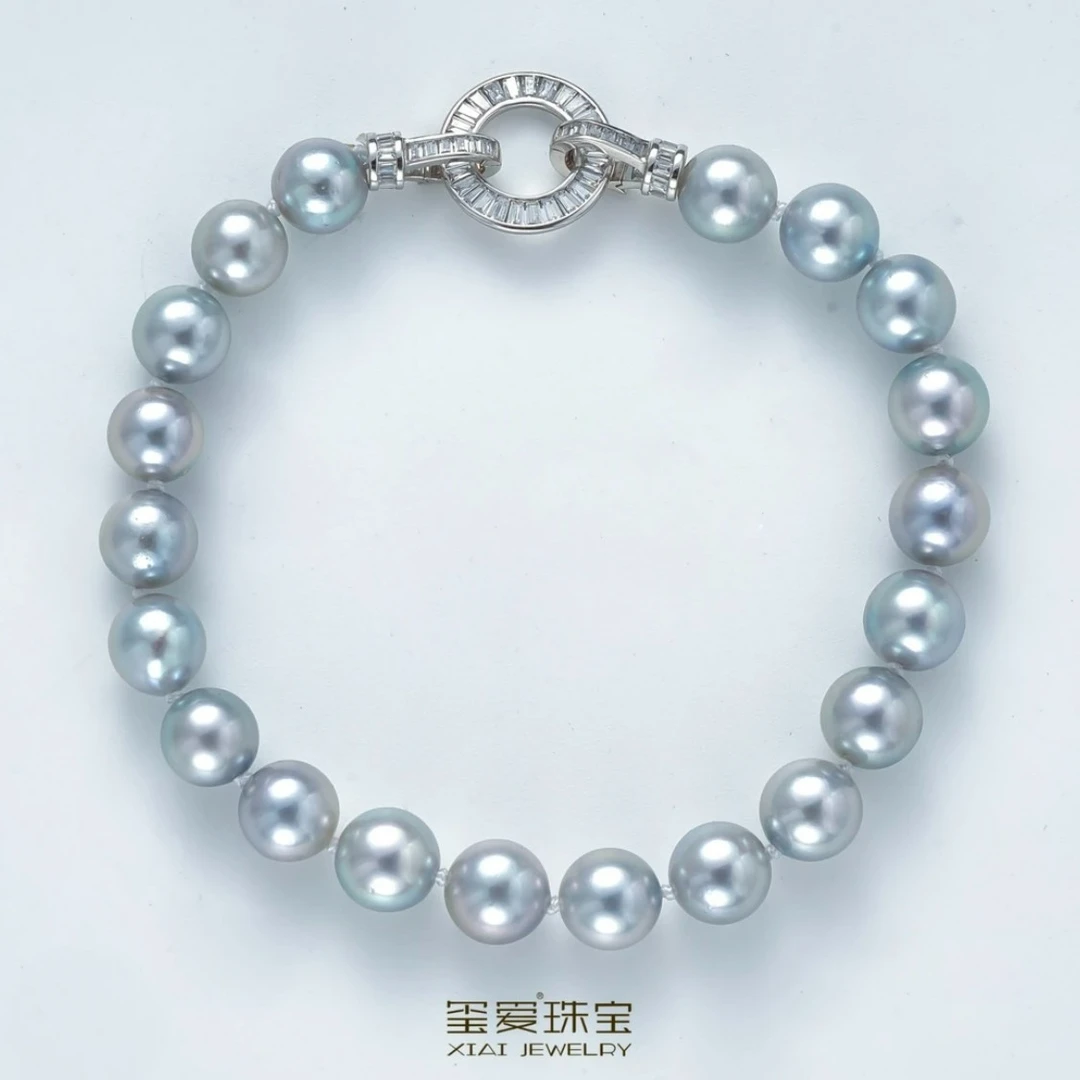 【玺爱门门】MM-56003 海水珍珠 真多麻时尚款全珠手链 14k金 7-8mm